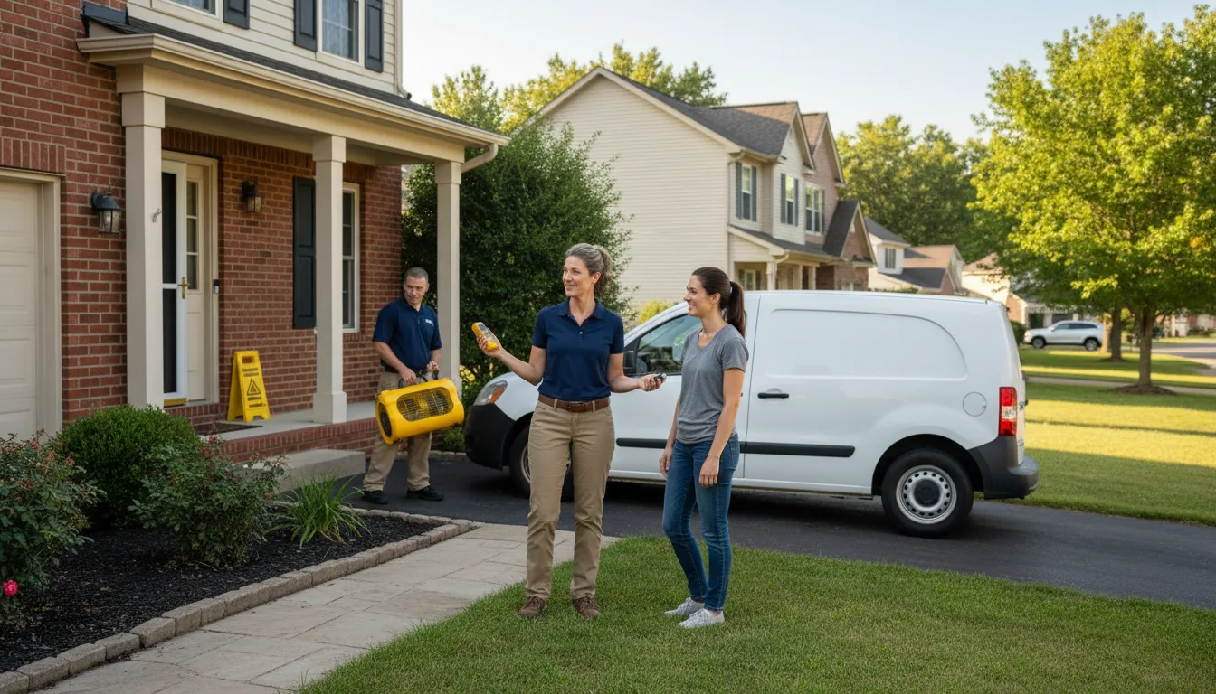 Residential water damage restoration in Keatchie, LA